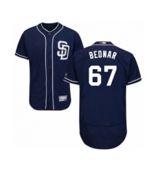 Men's San Diego Padres #67 David Bednar Navy Blue Alternate Flex Base Authentic Collection Baseball Player Jersey