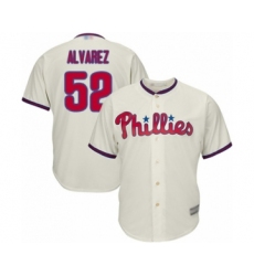Youth Philadelphia Phillies #52 Jose Alvarez Authentic Cream Alternate Cool Base Baseball Player Jersey