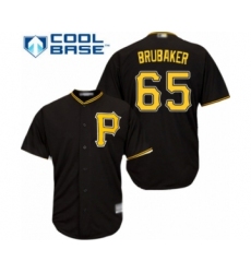 Youth Pittsburgh Pirates #65 J.T. Brubaker Authentic Black Alternate Cool Base Baseball Player Jersey