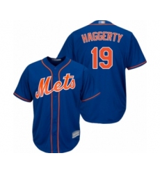 Youth New York Mets #19 Sam Haggerty Authentic Royal Blue Alternate Home Cool Base Baseball Player Jersey