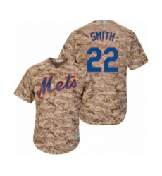 Women's New York Mets #22 Dominic Smith Authentic Camo Alternate Cool Base Baseball Player Jersey