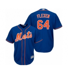 Youth New York Mets #64 Chris Flexen Authentic Royal Blue Alternate Home Cool Base Baseball Player Jersey