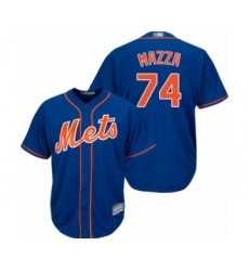 Youth New York Mets #74 Chris Mazza Authentic Royal Blue Alternate Home Cool Base Baseball Player Jersey