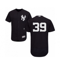 Men's New York Yankees #39 Mike Tauchman Navy Blue Alternate Flex Base Authentic Collection Baseball Player Jersey