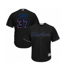 Youth Miami Marlins #67 Austin Brice Authentic Black Alternate 2 Cool Base Baseball Player Jersey