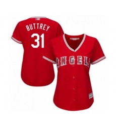 Women's Los Angeles Angels of Anaheim #38 Justin Anderson Authentic Grey Road Cool Base Baseball Player Jersey
