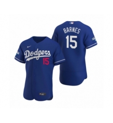 Men's Los Angeles Dodgers #15 Austin Barnes Royal 2020 World Series Champions Authentic Jersey
