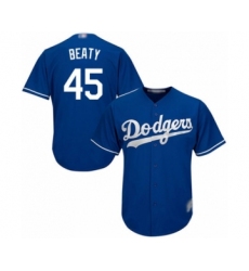 Men's Los Angeles Dodgers #45 Matt Beaty Royal Blue Alternate Flex Base Authentic Collection Baseball Player Jersey