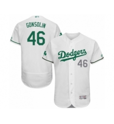 Men's Los Angeles Dodgers #46 Tony Gonsolin White Celtic Flexbase Authentic Collection Baseball Player Jersey