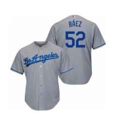 Youth Los Angeles Dodgers #52 Pedro Baez Authentic Grey Road Cool Base Baseball Player Jersey