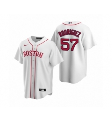 Men's Boston Red Sox #57 Eduardo Rodriguez Nike White Replica Alternate Jersey