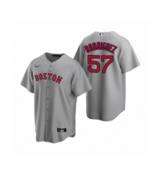 Women's Boston Red Sox #57 Eduardo Rodriguez Nike Gray Replica Road Jersey