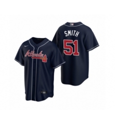 Youth Atlanta Braves #51 Will Smith Nike Navy 2020 Replica Alternate Jersey