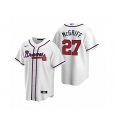 Men's Atlanta Braves #27 Fred McGriff Nike White 2020 Replica Home Jersey