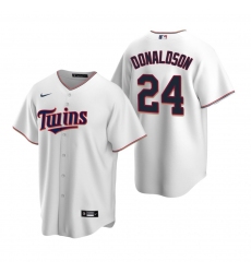 Men's Nike Minnesota Twins #24 Josh Donaldson White Home Stitched Baseball Jersey