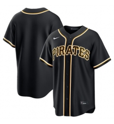 Men's Pittsburgh Pirates Blank Black Out Stitched Baseball Jersey