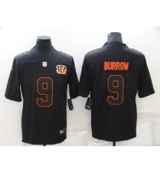 Men's Cincinnati Bengals #9 Joe Burrow Black Alternate Vapor Limited Jersey