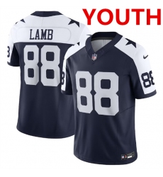 Youth Dallas Cowboys #88 CeeDee Lamb Navy 2023 F.U.S.E. Limited Stitched Football Jersey