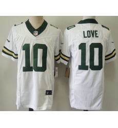 Men's Green Bay Packers #10 Jordan Love White 2023 FUSE Limited Stitched Jersey