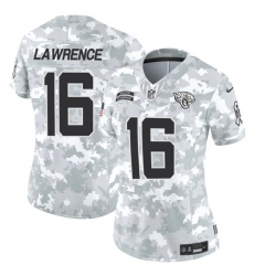 Women's Jacksonville Jaguars #16 Trevor Lawrence 2024 F.U.S.E Arctic Camo Salute To Service Limited Stitched Football Jersey(Run Small)