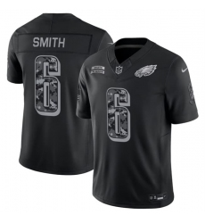 Men's Philadelphia Eagles #6 DeVonta Smith Black F.U.S.E. 2026 Salute to Service Limited Football Stitched Jersey