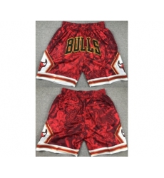 Men's Chicago Bulls Red Shorts (Run Small)