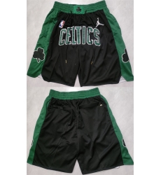 Men's Boston Celtics Black Shorts (Run Small)