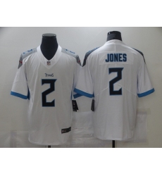 Men's Tennessee Titans #2 Julio Jones Nike White Draft First Round Pick Limited Jersey