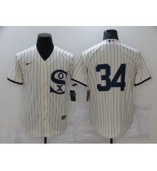 Men's Chicago White Sox #34 Michael Kopech Cream Game 2021 Field of Dreams Jersey