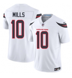 Men's Houston Texans #10 Davis Mills White 2026 F.U.S.E. Vapor Limited Football Stitched Jersey