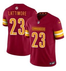 Men's Washington Commanders #23 Marshon Lattimore Burgundy 2024 F.U.S.E. Vapor Limited Stitched Football Jersey