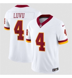 Men's Washington Commanders #4 Frankie Luvu White 2026 F.U.S.E. Vapor Limited Football Stitched Jersey