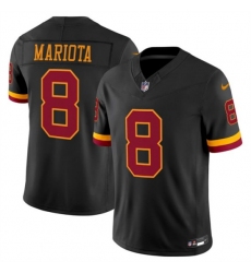 Men's Washington Commanders #8 Marcus Mariota Black 2026 F.U.S.E. Hail Raiser Alternate Vapor Limited Stitched Football Jersey