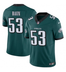 Men's Philadelphia Eagles #53 Zack Baun Green 2025 F.U.S.E. Vapor Untouchable Limited Football Stitched Jersey