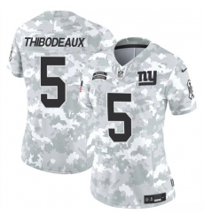 Women's New York Giants #5 Kayvon Thibodeaux 2024 F.U.S.E Arctic Camo Salute To Service Limited Stitched Football Jersey(Run Small)