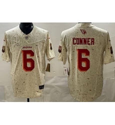 Men's Arizona Cardinals #6 James Conner Limited Cream Rivalries FUSE Vapor Jersey