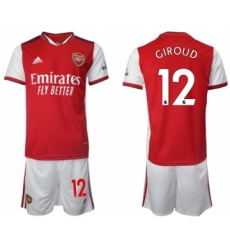 Men 2021-2022 Club Arsenal home red 12 Soccer Jersey