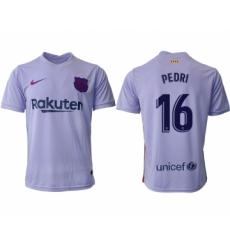 Men 2021-2022 Club Barcelona away aaa version purple 16 Soccer Jersey