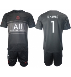 Men 2021-2022 Club Paris St German Second away black 1 Soccer Jersey