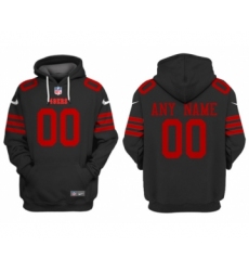 Men's San Francisco 49ers Customized Black Alternate Pullover Hoodie