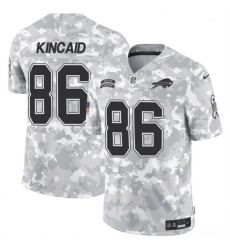 Men's Buffalo Bills #86 Dalton Kincaid 2024 F.U.S.E. Arctic Camo Salute to Service Limited Football Stitched Jersey