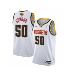 Men's Denver Nuggets #50 Aaron Gordon White 2023 Finals Association Edition Stitched Basketball Jersey