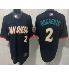 Men's San Diego Padres #2 Xander Bogaerts Black 2026 City Connect Stadium Jersey