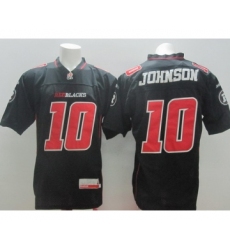 CFL Ottawa RedBlacks #10 Kierrie Johnson Black Jersey