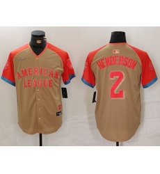 Men's Baltimore Orioles #2 Gunnar Henderson Cream 2024 All Star Limited Stitched Jersey