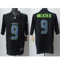 Men's Seattle Seahawks #9 Kenneth Walker III Limited Black Fashion FUSE Vapor Jersey