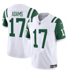 Men's New York Jets #17 Davante Adams White 2024 Classic Alternate Vapor F.U.S.E. Limited Stitched Football Jersey