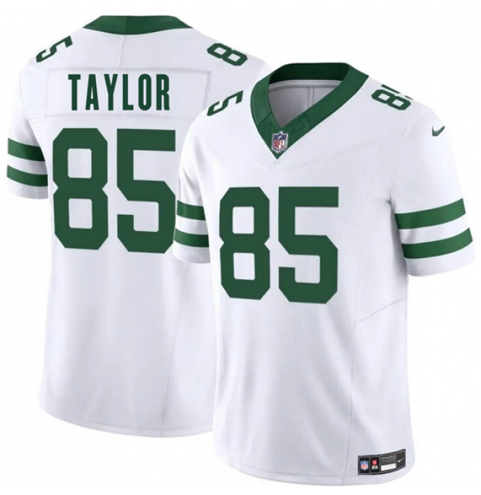 Men's New York Jets #85 Mason Taylor White 2025 Draft F.U.S.E. Vapor Untouchable Limited Football Stitched Jersey