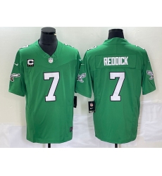 Men's Nike Philadelphia Eagles #7 Haason Reddick Green 2023 F.U.S.E. Vapor Untouchable With C Stitched Football Jersey