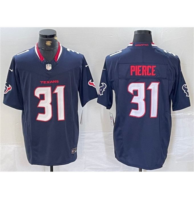 Men's Houston Texans #31 Dameon Pierce Navy F.U.S.E. Vapor Limited Football Stitched Jersey
